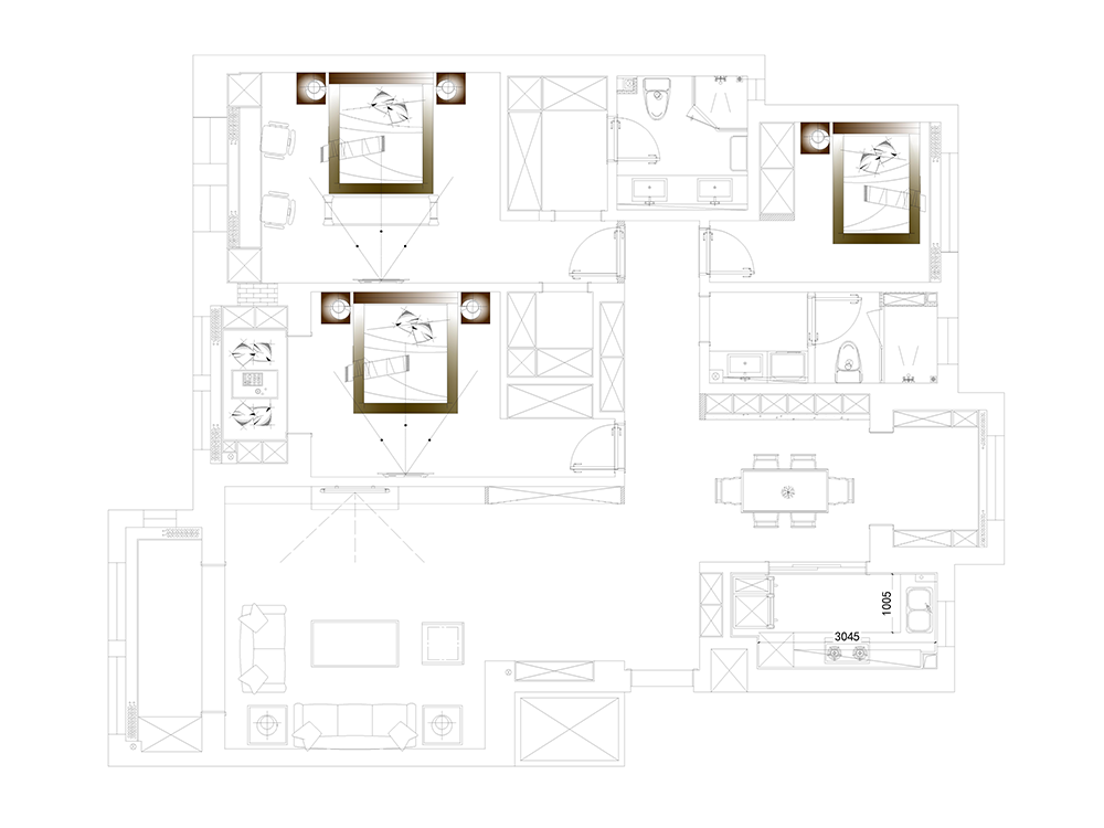 大連家裝設計案例戶型圖 戶型布置圖.png