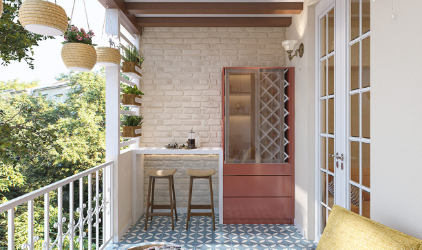 裝修陽臺門 大連裝修公司-陽臺門